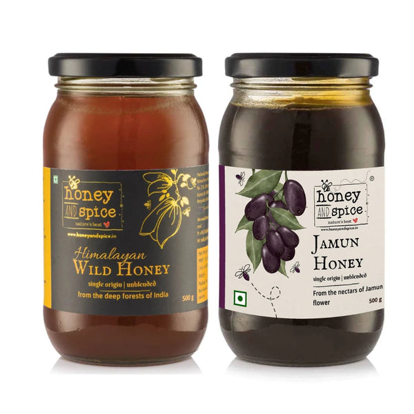 Himalayan Wild Honey(500 gms) & Jamun Honey (500 gms)