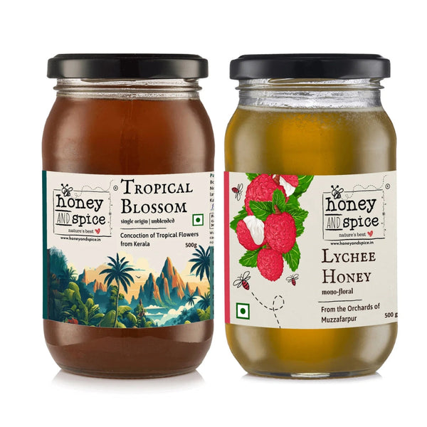 Tropical Blossom Honey(500 gms) &Lychee Honey(500 gms)
